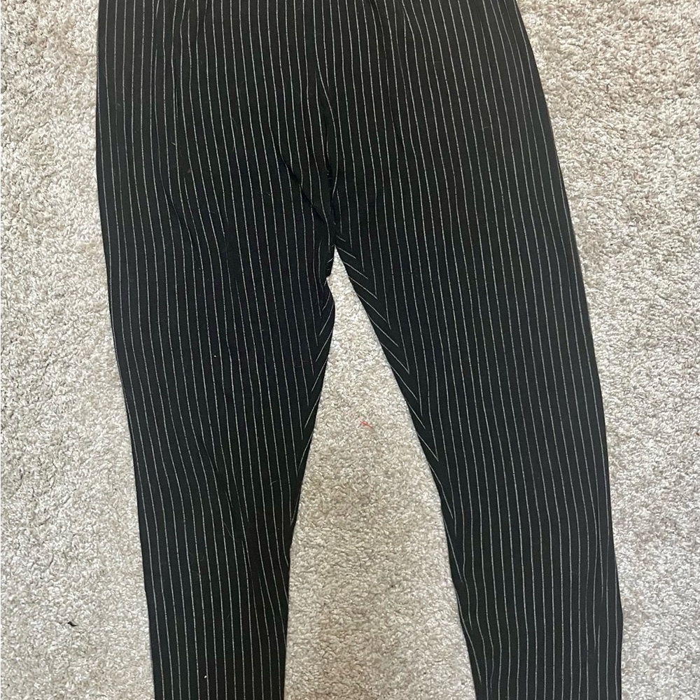 SHEIN Women’s Black Pinstripe Leggings